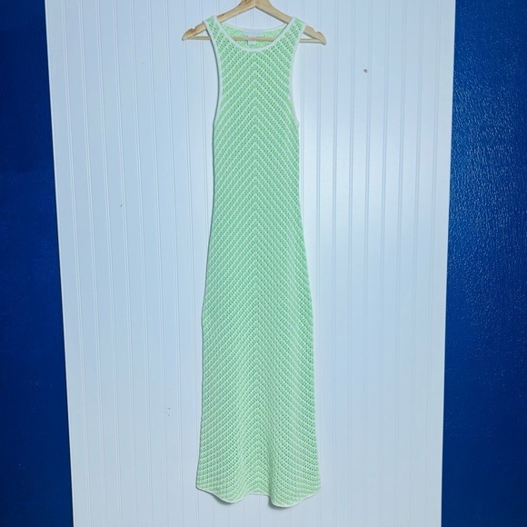 House of Harlow 1960 Dresses & Skirts - House of Harlow 1960 Knit Sleeveless Green/White Maxi Dress, Women's small